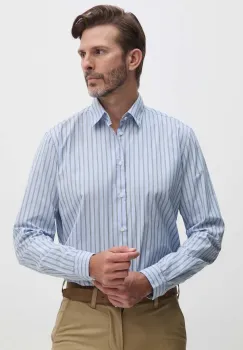 Sisley camasa din bumbac barbati, cu guler clasic, regular, 5B8SSQ03T imagine