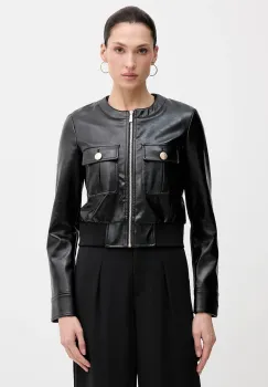 Sisley geaca culoarea negru, de tranzitie, 24IMLN05V imagine