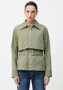 Sisley geaca culoarea verde, de tranzitie, oversize, 2T7GLN05Y imagine