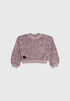 Sisley hanorac de bumbac pentru copii culoarea roz, modelator imagine