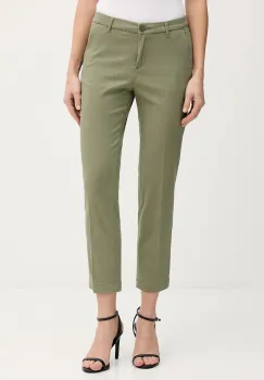 Sisley pantaloni culoarea bordo, fason tigareta, medium waist, 48M855BK7 imagine