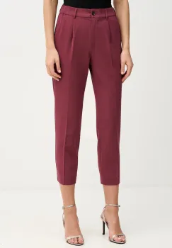 Sisley pantaloni culoarea negru, drept, high waist imagine