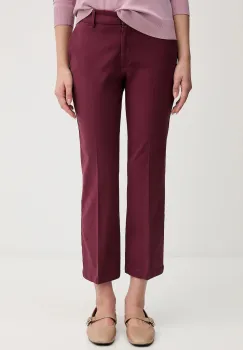 Sisley pantaloni culoarea negru, drept, medium waist imagine