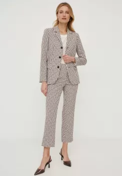 Sisley pantaloni femei, drept, medium waist imagine