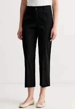 Sisley pantaloni straight pentru femei, cu in imagine