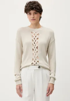 Sisley pulover culoarea bej, light, 1XGYM106I imagine