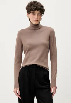 Sisley pulover culoarea negru, light, cu guler, 17Q3M2178 imagine