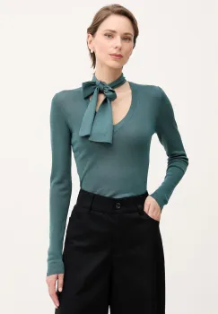 Sisley Pulover de dama cu lyocell imagine