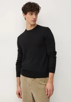 Sisley pulover de lana barbati, culoarea negru, light, 11BAS100Y imagine