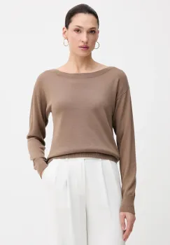 Sisley pulover de lana culoarea rosu, light, 11BAM1A48 imagine