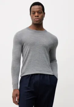 Sisley pulover de lana culoarea verde, light, 11BAS100Y imagine