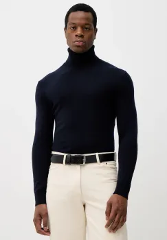 Sisley pulover din amestec de lana culoarea bej, light, cu guler, 102HS2177 imagine