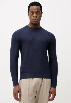 Sisley pulover din amestec de lana culoarea bleumarin, light, 1041S104H imagine