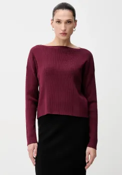 Sisley pulover din amestec de lana culoarea bordo, 1KHTL106J imagine