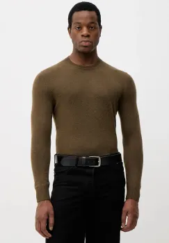 Sisley pulover din amestec de lana culoarea gri, light, 102HS1B17 imagine