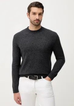 Sisley pulover din amestec de lana culoarea gri, light, 18AYS104L imagine