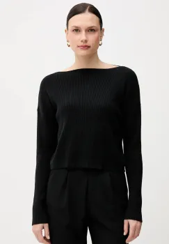 Sisley pulover din amestec de lana culoarea negru, 1KHTL106J imagine