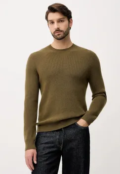 Sisley pulover din amestec de lana culoarea verde, 18AYS104I imagine