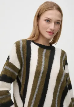 Sisley pulover din amestec de lana femei, culoarea verde, 106QL105O imagine