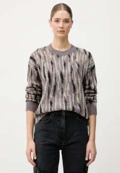 Sisley pulover din amestec de mohair culoarea gri, light, 1TQ1L106Z imagine