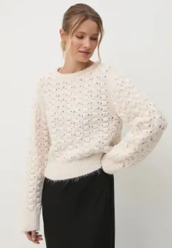 Sisley pulover femei, culoarea bej, 145YM105A imagine