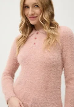 Sisley pulover femei, culoarea roz, 19VBM300B imagine