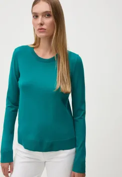 Sisley pulover femei, culoarea verde, light, 17Q3M100F imagine