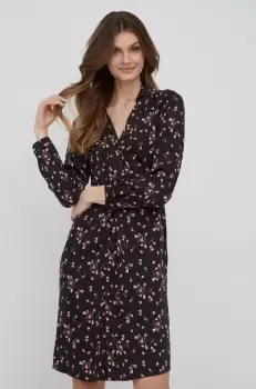 Sisley rochie culoarea negru, mini, evazati imagine