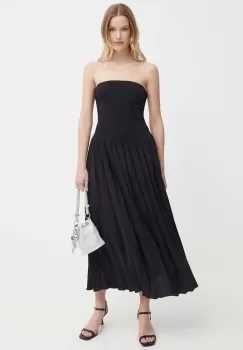 Sisley rochie culoarea negru, mini, evazati imagine