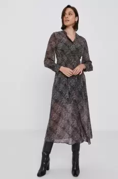 Sisley Rochie culoarea verde, midi, model drept imagine