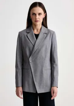 Sisley  sacou cu doua randuri de nasturi pentru femei cu lana imagine