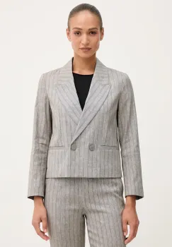 Sisley sacou cu un singur rand de nasturi pentru femei cu in imagine