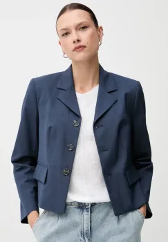 Sisley sacou culoarea bleumarin, un singur rand de nasturi, cu imprimeu, 290TLW02W imagine