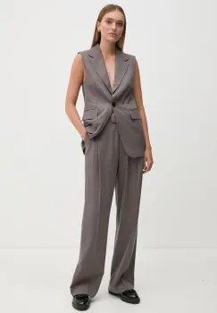 Sisley sacou culoarea gri, un singur rand de nasturi, 2TKDLJ00M imagine