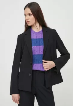 Sisley sacou culoarea negru, un singur rand de nasturi, neted imagine