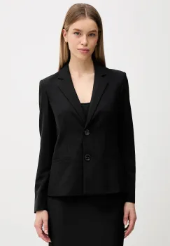 Sisley sacou culoarea negru, un singur rand de nasturi, uni, 2KVXLW01Q imagine