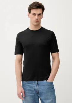 Sisley tricou culoarea negru, uni, 361VS104K imagine