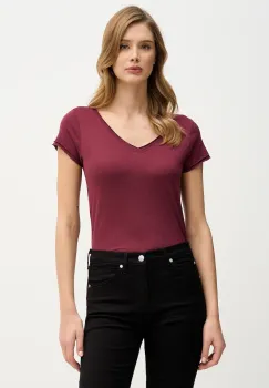 Sisley tricou culoarea violet imagine