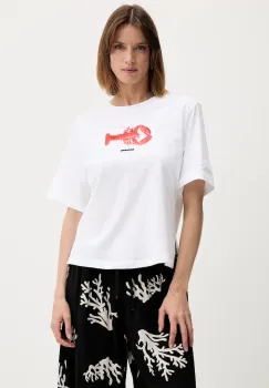 Sisley tricou din bumbac culoarea alb, 3I1XL107G imagine
