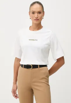 Sisley tricou din bumbac culoarea bej, 3I1XL107Y imagine