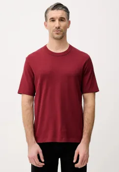 Sisley tricou din bumbac culoarea bordo, uni, 3YNVS104Q imagine