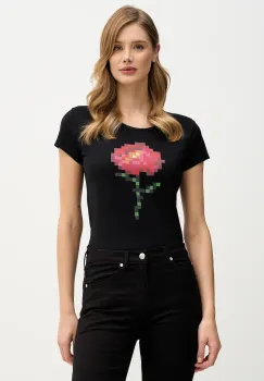 Sisley tricou din bumbac culoarea negru, 3I1XL107Z imagine