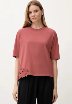 Sisley tricou din bumbac culoarea roz, 3F1QL107M imagine