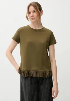 Sisley tricou din bumbac culoarea verde, 3096L107J imagine