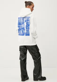 Sixth June bluza femei, culoarea alb, cu gluga, cu imprimeu, 34402 imagine