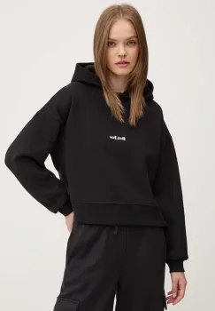Sixth June bluza femei, culoarea negru, cu gluga, cu imprimeu imagine