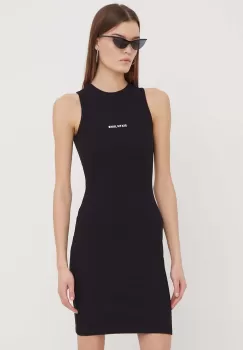 Sixth June rochie culoarea negru, mini, mulata imagine