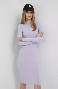 Sixth June rochie culoarea violet, mini, mulata imagine