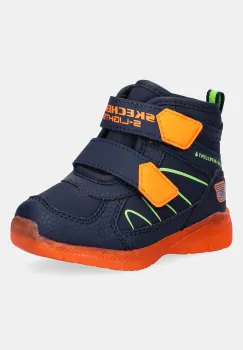 Skechers cizme de iarna pentru copii ILLUMI-BRIGHTS - SPLASH BEAMS culoarea bleumarin, 407613N imagine