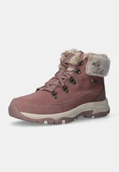 Skechers cizme de iarna TREGO SNOW WORRIES culoarea roz, 167882 imagine
